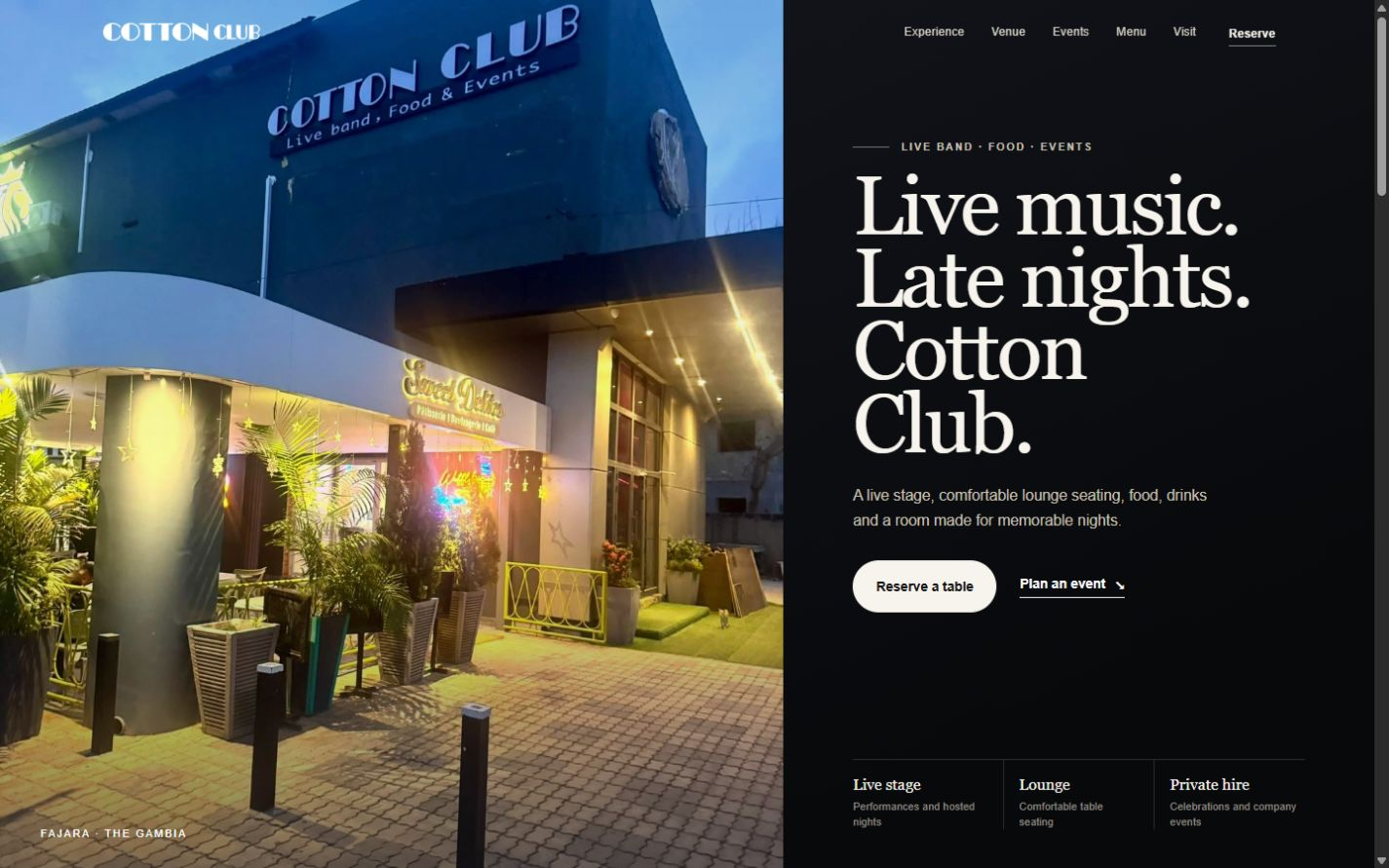 Vista de Cotton Club
